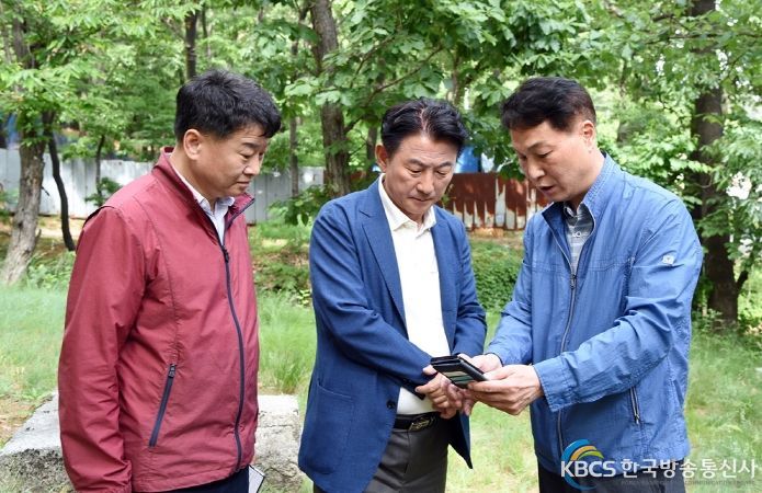 김동근 의정부시장, 금오동 꽃동네 민원 현장 출동