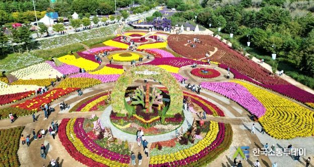 인제 가을꽃축제장에 용대 지방정원 조성한다.