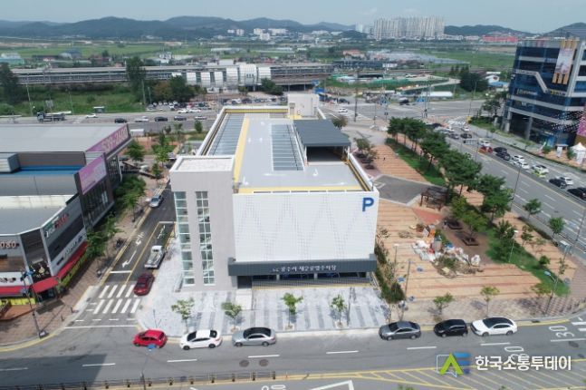 배방읍 공수리 제2공영주차장 전경