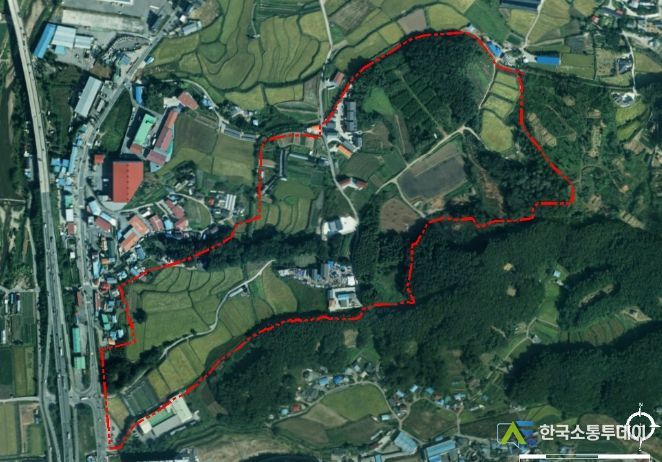 제2용인테크노밸리 조성 부지 항공사진
