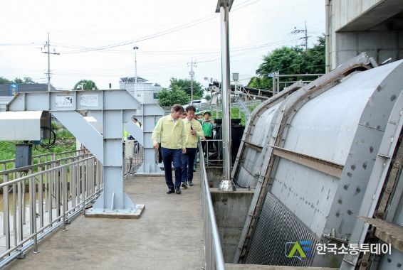 강매배수펌프장 현장 점검